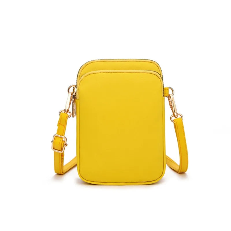 Women Mini Bag Crossbody Zipper Shoulder Bags Mobile Phone Purse Vertical Multifunctional Wallet Black Walking Crossbody Bags