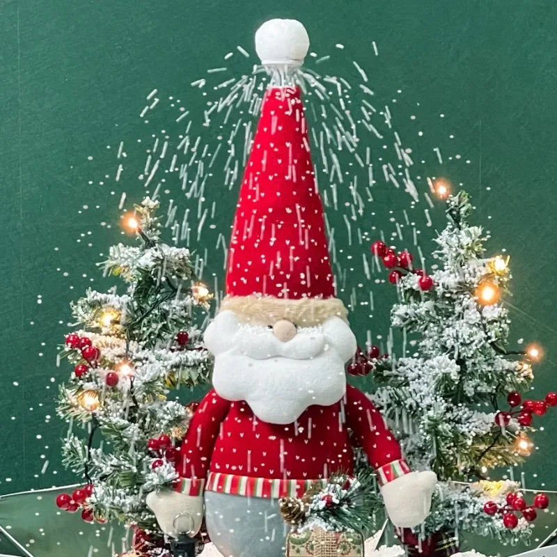Santa Claus Lights Christmas Tree Decoration Christma Tree Christmas with Christmas Balls and Tree Ornaments