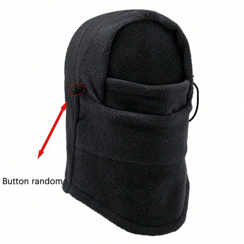 Autumn and winter warm face mask, head cover, riding windproof hat, thickened warm fleece head cover