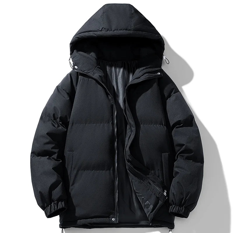 Winter Jacket Mens Streetwear Hip Hop Parka Korean Black Clothes Puffer Jackets Men Hooded Thick Warm Colorful Bubble Coat men