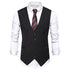 Fashion Single Breasted Suit Vests for Men Grey Black High-end Male Waistcoat Slim Fit Formal Business Casual Vest Plus Size 7XL Beauty hair & fashionfj