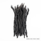 Dreadlock Extensions Human Hair 8 Inch 0.6cm Thickness Locs Inter Extensions for Women Men Kids Full Handmade Permanent Locs Beauty hair & fashionfj