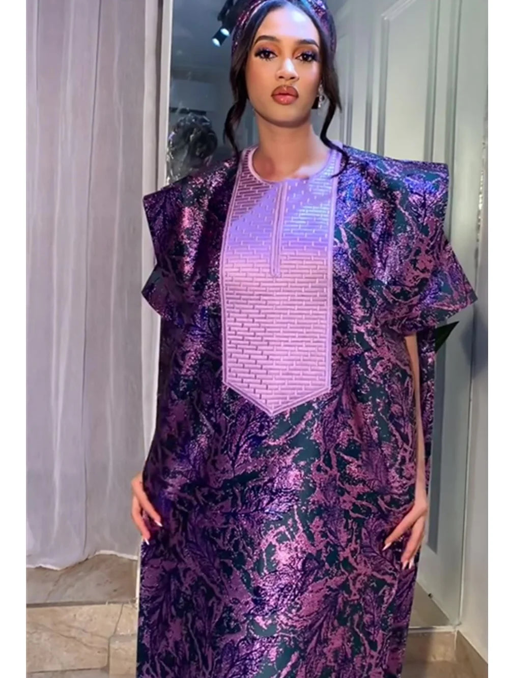 Abayas For Women Dubai African Muslim Fashion Dress Caftan Marocain Evening Party Dresses Satin Boubou Robe Djellaba Femme 2025 Beauty hair & fashionfj