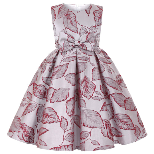 2025 New holiday party children's dress Children's puffy sleeve dress bow princess dress sold well Beauty hair & fashionfj