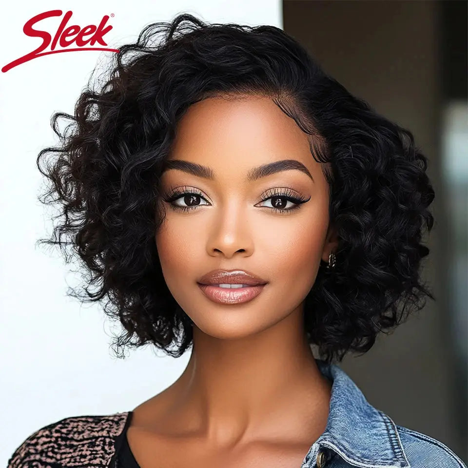 Sleek Bodywave Human Hair Wigs For Women Short Pixie Cut Lace Wigs 100% Real Brazilian Body Wave Lace Wigs With Baby Hair Beauty hair & fashionfj