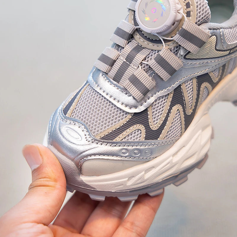 Kids Sneakers for Girls Fashion Sports Shoes for Toddlers Breathable Non-slip Children School Running Shoes for Boys Versatile