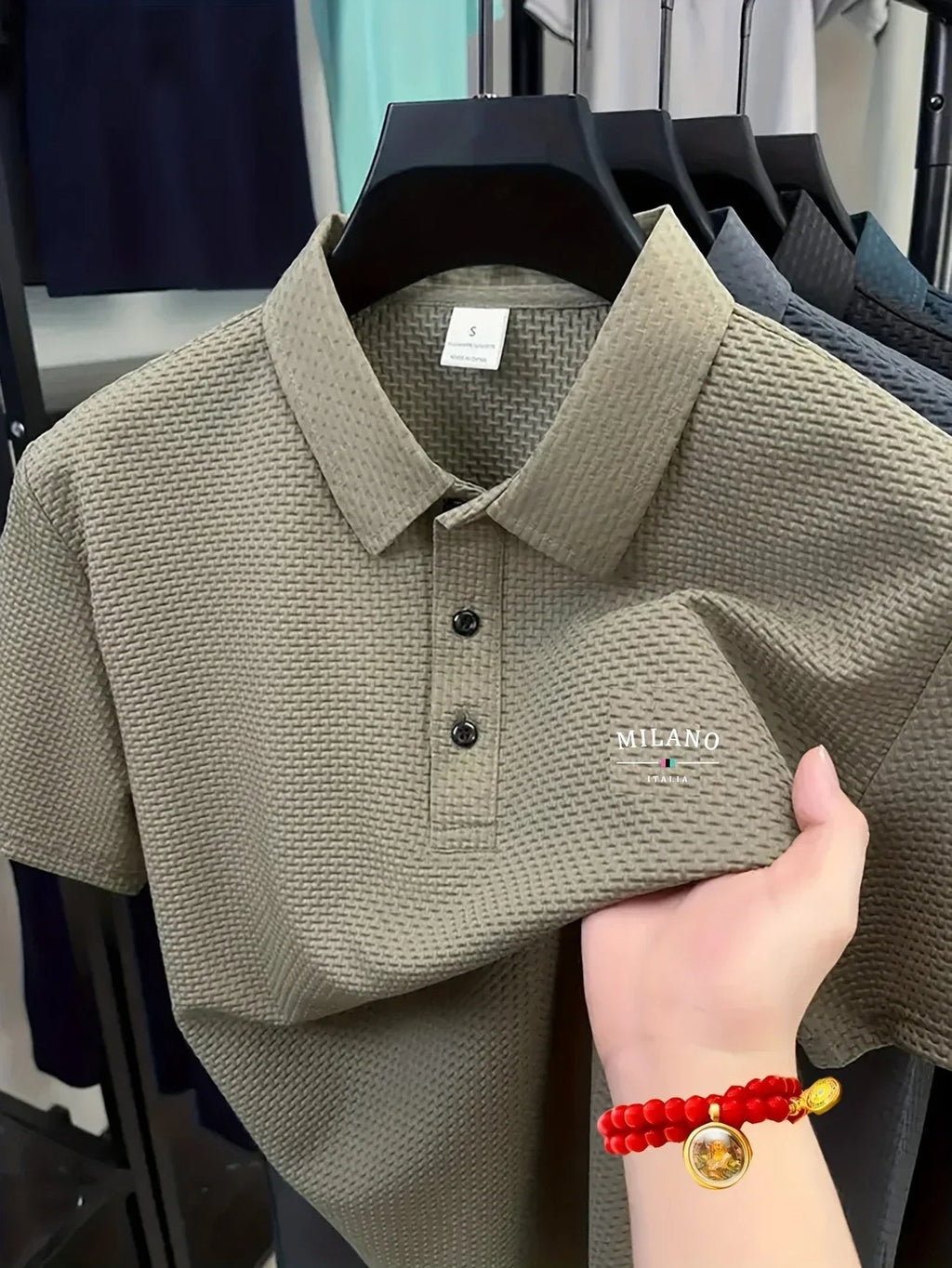 Cool POLO shirts for men's casual wear, with exquisite craftsmanship, with lapel, button closure, in solid color, classic and fa Beauty hair & fashionfj