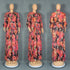 Plus Size African Print Dresses Autumn Elegant African 3/4 Sleeve Party Evening Long Maxi Dress Gowns Dashiki African Clothes Beauty hair & fashionfj