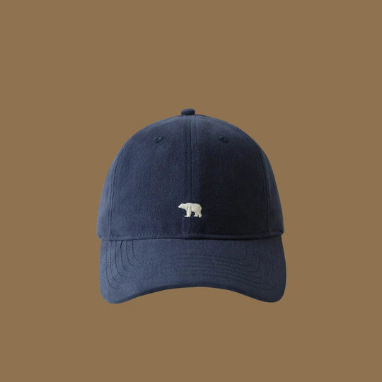 Polar Bear Embroidered Baseball Hats for Men and Women, Wide brims to Show Face, Small Retro Hats, Soft Top Duck Tongue Hats Beauty hair & fashionfj
