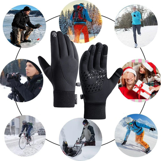 Winter Gloves Waterproof Thermal Touch Screen Thermal Windproof Warm Gloves Cold Weather Running Sports Hiking Ski Gloves