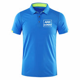 Quick-drying sports polo shirt custom printed company brand logo casual short-sleeved polo print shirt T-shirt 4XL 2025 Beauty hair & fashionfj