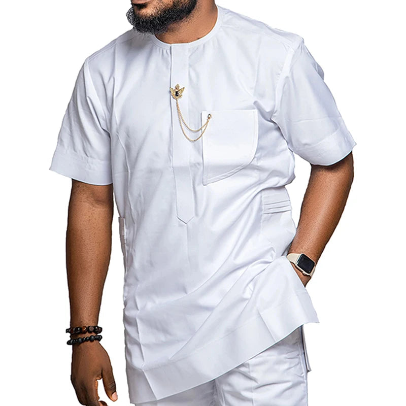 african muslim's evening dresses for men set fashion kaftan outfit dashiki africa clothing casual robe africaine party suit 2025 Beauty hair & fashionfj