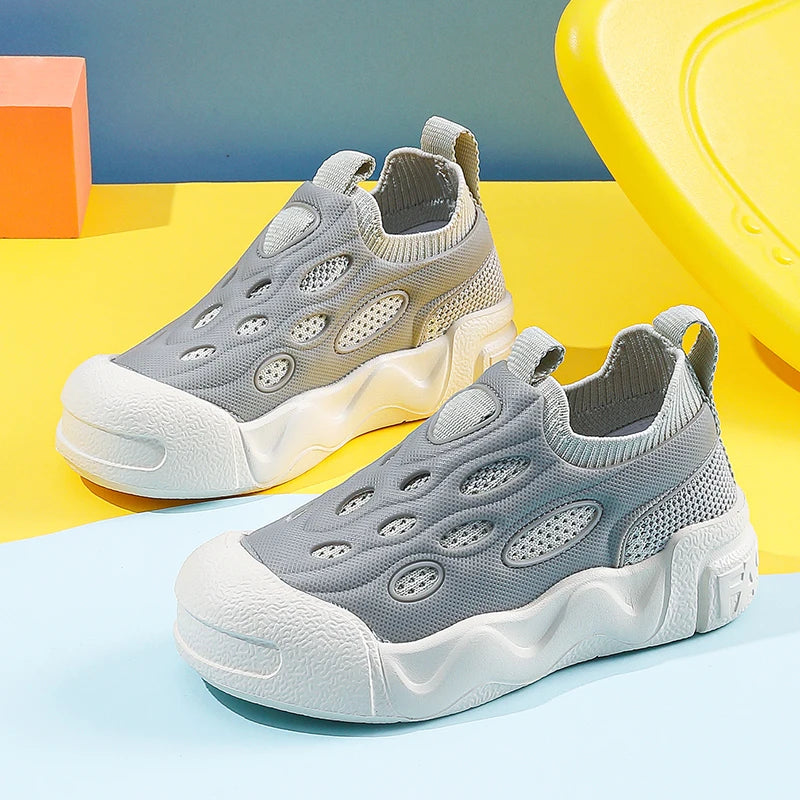 Kids Shoes Children Boys Sneakers Soft-soled Lightweight Breathable Non-slip Sports Running Walking for Girls Tennis Mesh Shoes