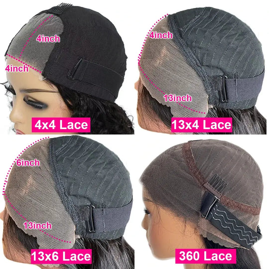 400 High Density Glueless Lace Frontal Wigs Human Hair Ready To Go P4/33 Color Kinky Curly 360 Hd Lace Wig Human Hair For Women Beauty hair & fashionfj