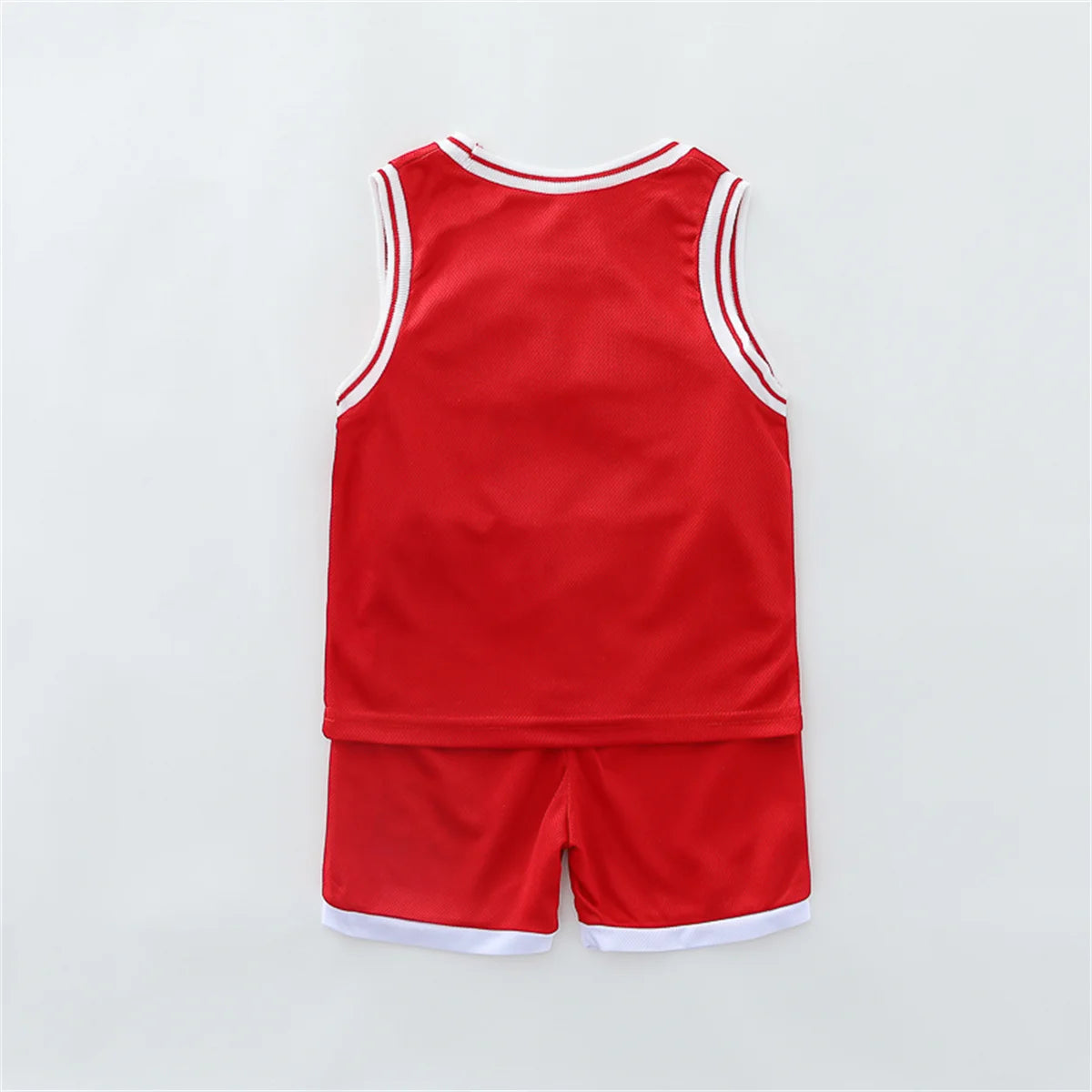 2PCS Children's Summer Fashion Tank Top Basketball Suit Baby Sleeveless Shorts Sports Set Beauty hair & fashionfj