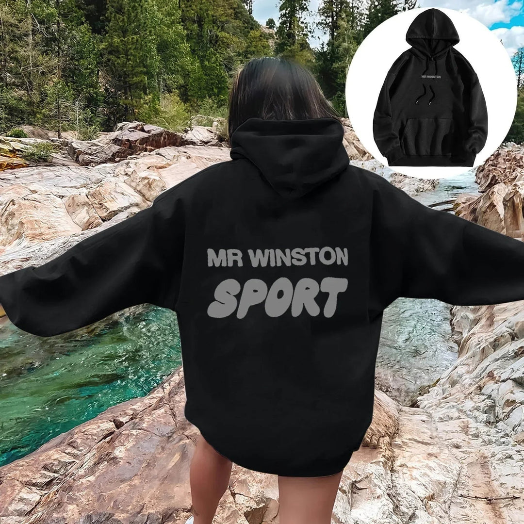 Hooded sweatshirt women's 2025 autumn and winter new style youthful and fashionable oversized street couple pullover sweatshirt Beauty hair & fashionfj