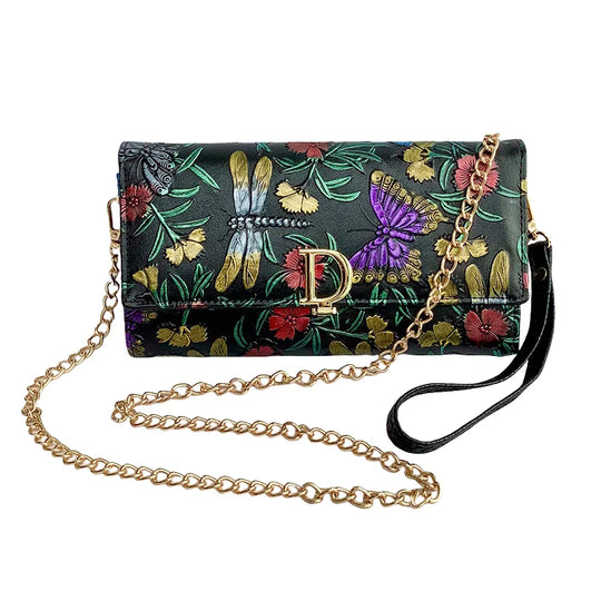 Women’s Leather Crossbody Bag – Stylish Long Wallet, Multi-functional Clutch Purse, Versatile Handbag for Daily Use