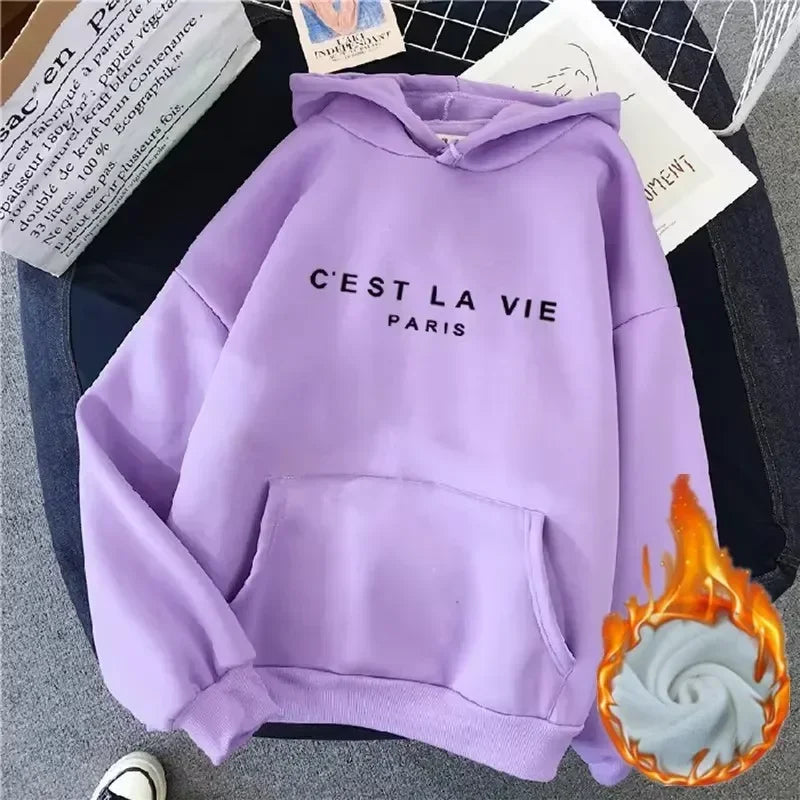 Cozy & Stylish Warm Female Hooded Tops – Perfect for Every Season Beauty hair & fashionfj