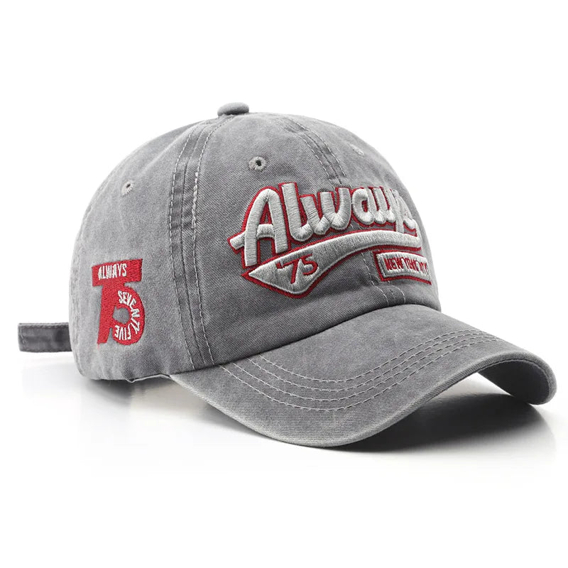 2022 Summer Women Men Baseball Cap Fashion Letter Embroidery Snapback Hat Vintage Washed Cotton Unisex Hip Hop Sun Hat Casquette Beauty hair & fashionfj
