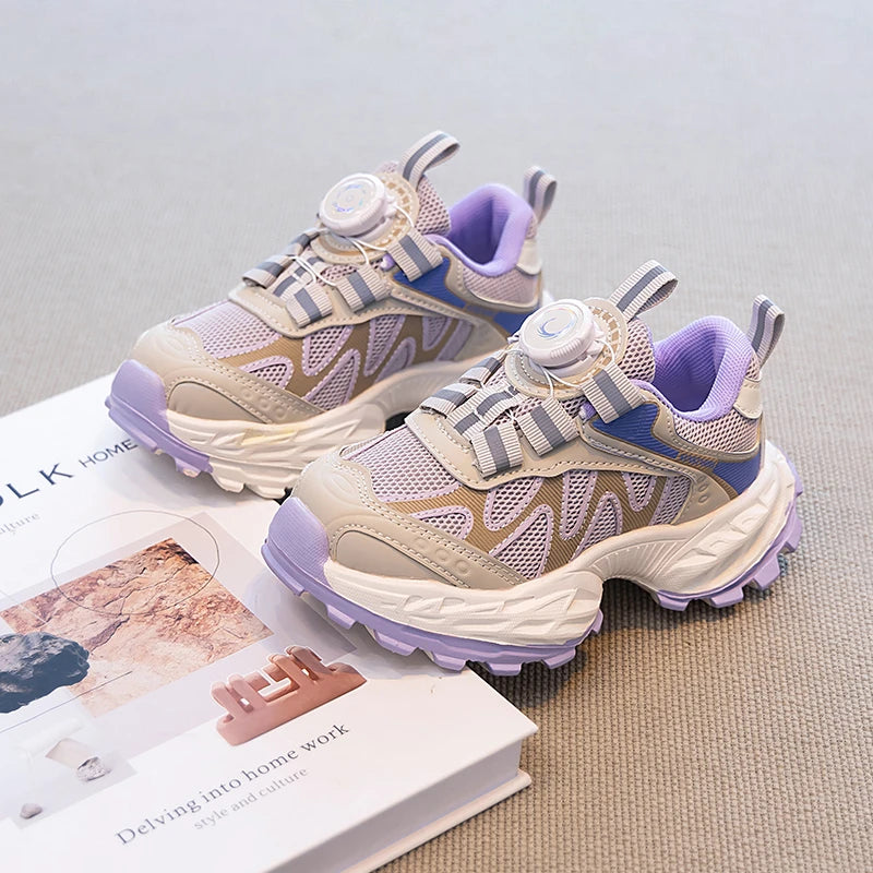 Kids Sneakers for Girls Fashion Sports Shoes for Toddlers Breathable Non-slip Children School Running Shoes for Boys Versatile