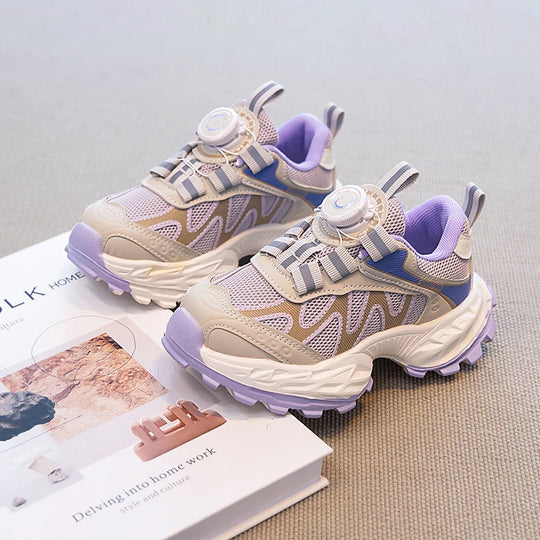 Kids Sneakers for Girls Fashion Sports Shoes for Toddlers Breathable Non-slip Children School Running Shoes for Boys Versatile