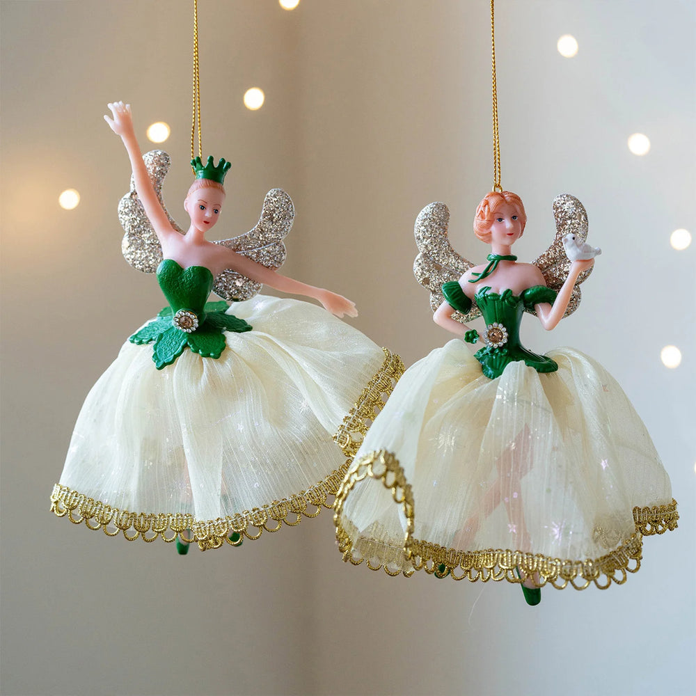Christmas Tree Pendant Exquisite Elegant Fairy Hanging For Tree Branch 2025 Navidad New Year Thanksgiving Day Party Decorations