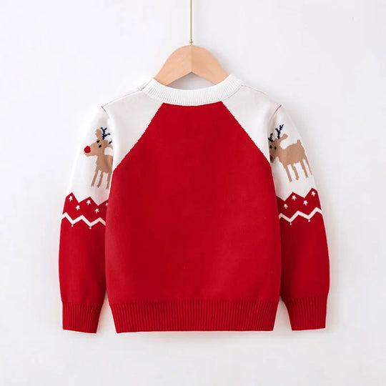 Xmas New Children Sweater Kids Warm Thicken Knitted Clothing Autumn Winter Baby Pullover Clothing Toddlers Christmas Sweaters