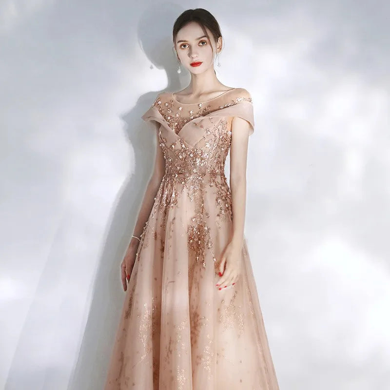Women Evening Gowns New Engagement Toast Host Bridesmaid Performances Celebrity Fantasy Annual Meeting Gowns Dresses for Female Beauty hair & fashionfj