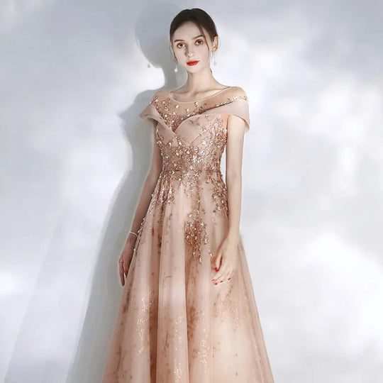 Women Evening Gowns New Engagement Toast Host Bridesmaid Performances Celebrity Fantasy Annual Meeting Gowns Dresses for Female Beauty hair & fashionfj