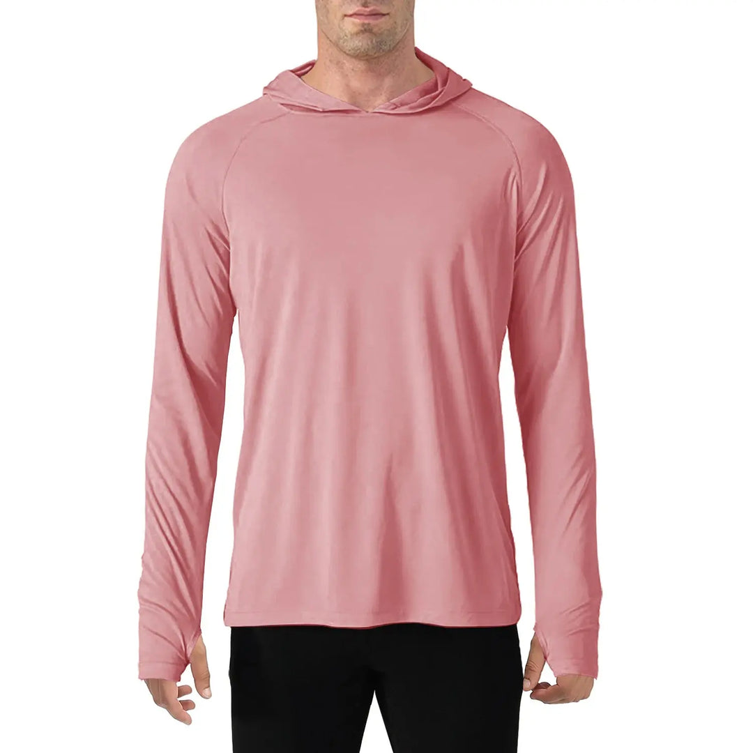 TACVASEN Sun Protection T-Shirts Mens Long Sleeve Hoodie Casual UV-Proof T-Shirts Breathable Lightweight Quick Dry T shirts Male Beauty hair & fashionfj