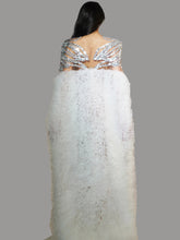 Dance Costume Singer Prom Dinner Gown Evening Banquet Party Elegant Silver Glitter Sequin Birthday Wedding Dress with Cloak Beauty hair & fashionfj