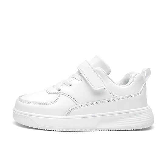 Children Shoes Boys Sneakers Black White Leather Daily Casual Kids Sneakers 6 To 12 Year Sports Running Tennis Shoes for Boy