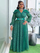 Party Evening Dresses For Women 2025 African Clothing Long Sleeve Lace Maxi Robes Dubai Turkey Kaftans Gowns Birthday Prom Dress Beauty hair & fashionfj