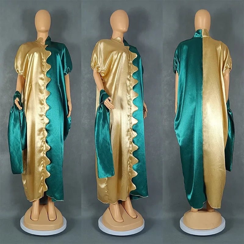 2025 African Dresses for Women Traditional Africa Clothing Dashiki Ankara Outfits Gown Abayas Robe Muslim Kaftan Maxi Long Dress Beauty hair & fashionfj
