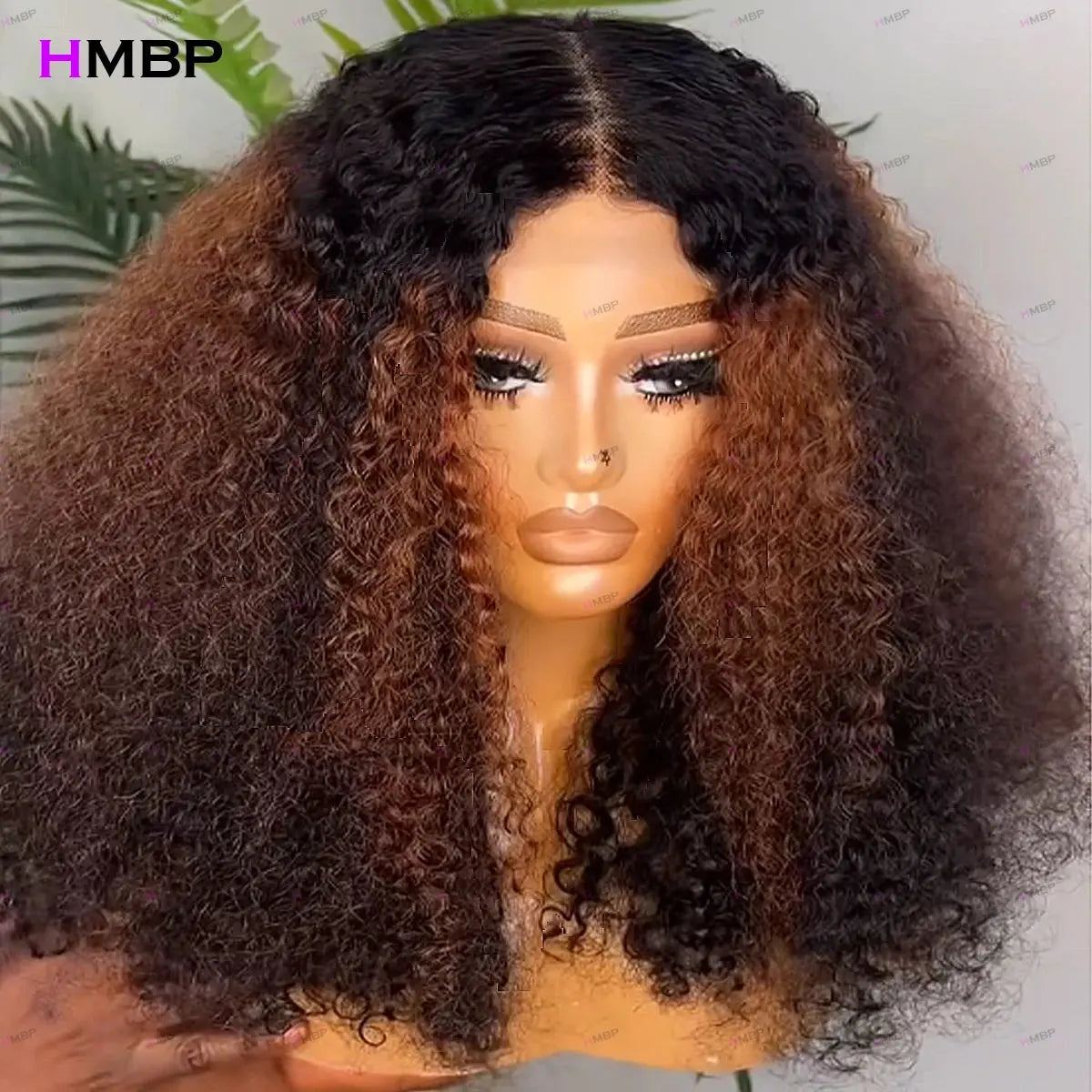 400 High Density Glueless Lace Frontal Wigs Human Hair Ready To Go P4/33 Color Kinky Curly 360 Hd Lace Wig Human Hair For Women Beauty hair & fashionfj