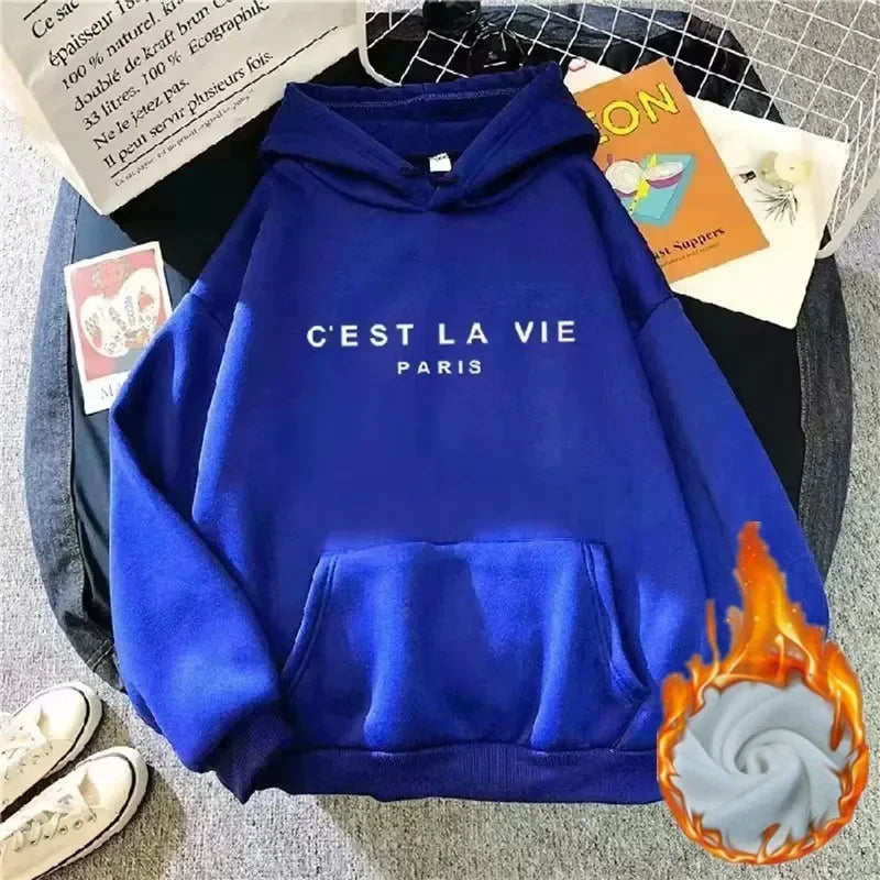 Cozy & Stylish Warm Female Hooded Tops – Perfect for Every Season Beauty hair & fashionfj