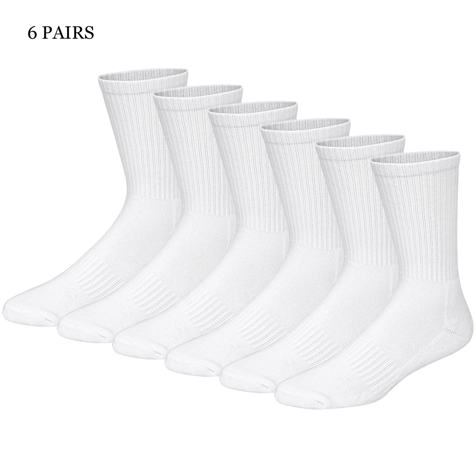 Match-Up Men's sport crew terry socks athletic socks (6 PAIRS)