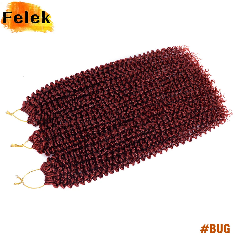 22 Inch Crochet Hair Water Wave Boho Braids Passion Twist Crochet Braid Hair Extensions Bohemian Braiding Hair For Black Women