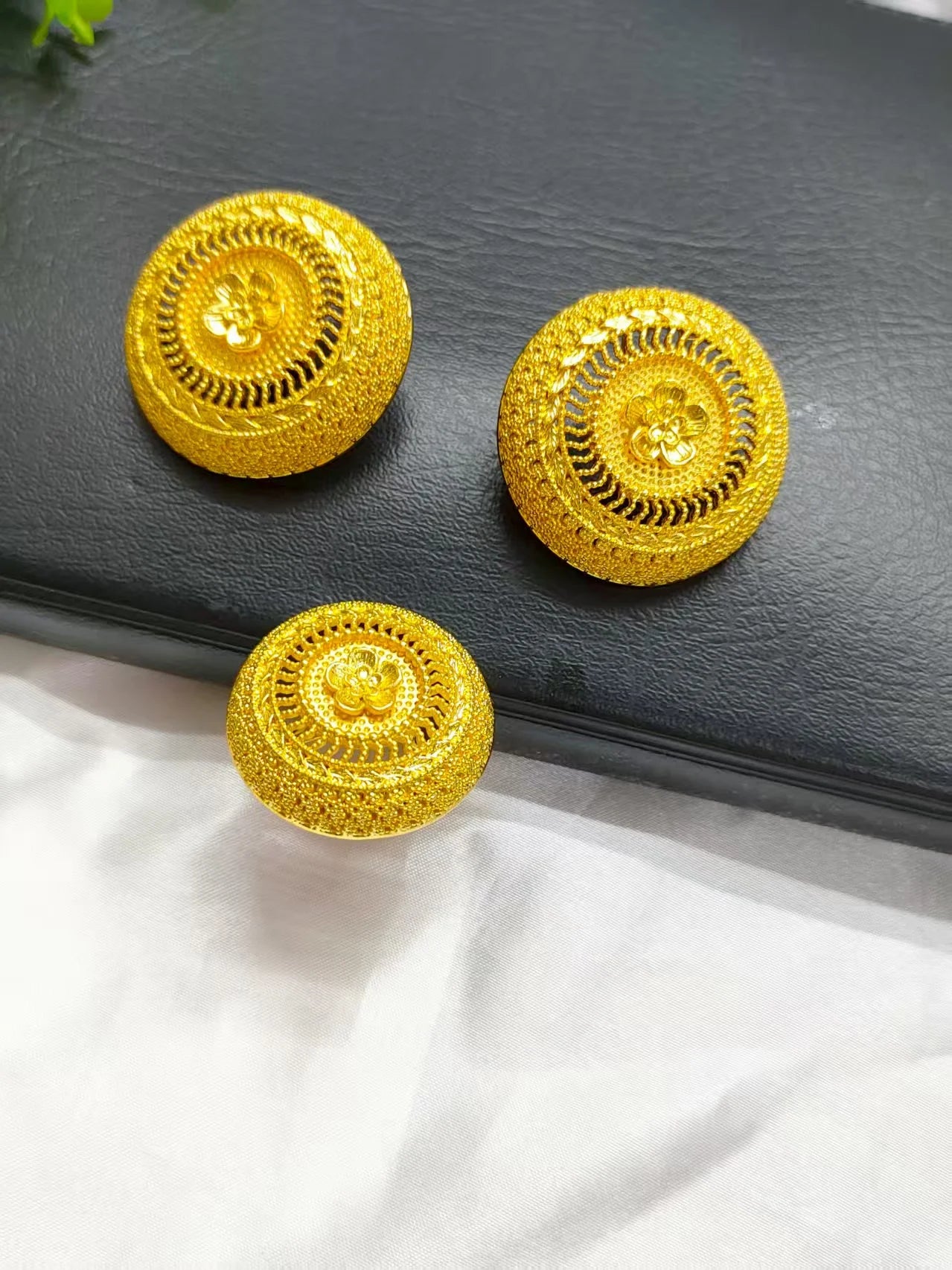 Luxury 24k Gold Plated Indian Dubai Bridal Jewelry Set for Women Ethiopian Wedding Necklace And Earrings Accessories