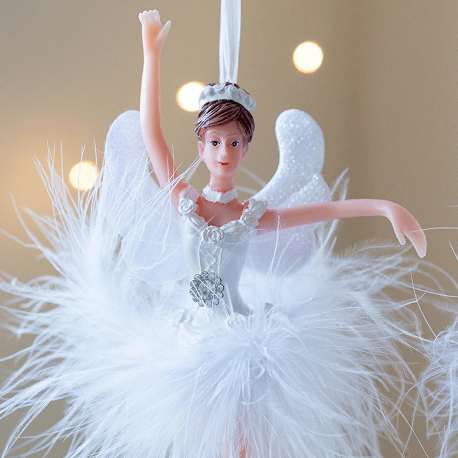 Christmas Tree Pendant Exquisite Elegant Fairy Hanging For Tree Branch 2025 Navidad New Year Thanksgiving Day Party Decorations