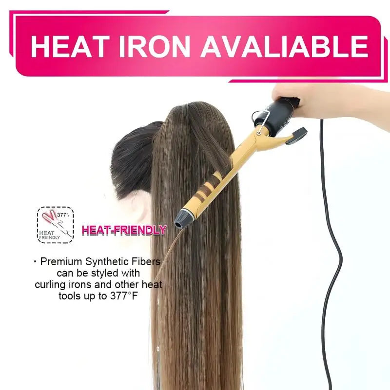 Julianna Synthetic Kanekalon Black Drawstring Water Wave Ponytail Extension Female Curly Wavy Clip In Ponytail Hair Extension