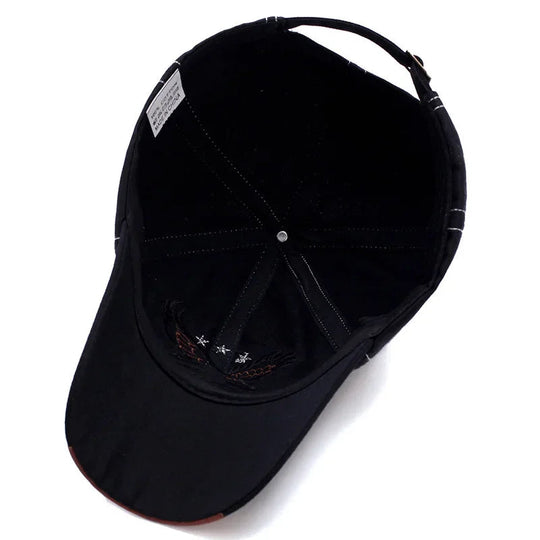 Hats Men'S And Women'S Four-Season Shade Baseball Cap Eagle Embroidery Korean Version Trendy Casual Couple Sunscreen Sun Hat Beauty hair & fashionfj