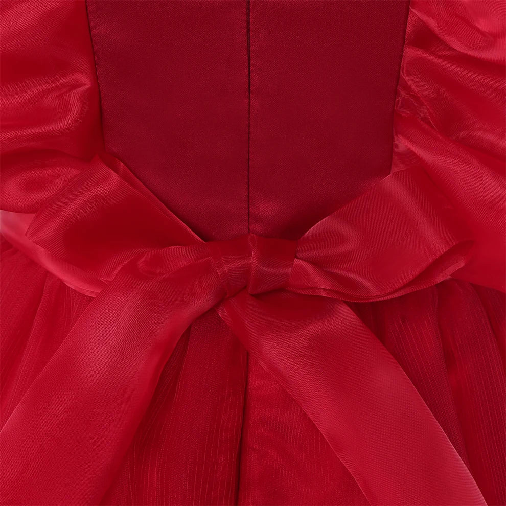 Children's New Large Children's Dress Princess Lace Embroidery Dress Flower Children Peng Peng Skirt Beauty hair & fashionfj