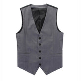 Fashion Single Breasted Suit Vests for Men Grey Black High-end Male Waistcoat Slim Fit Formal Business Casual Vest Plus Size 7XL Beauty hair & fashionfj