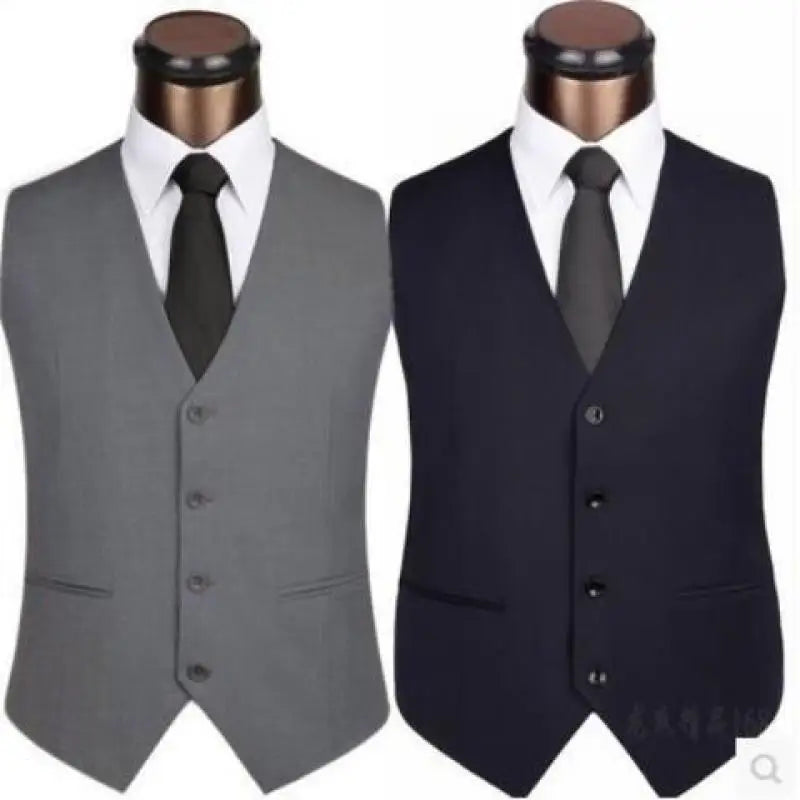M-5XL Plus Size Men's Slim Fit Mens Suit Vest Casual Suit Vest Man Formal Businss Vests Male Waistcoat Gilet Homme XXXXXL Beauty hair & fashionfj