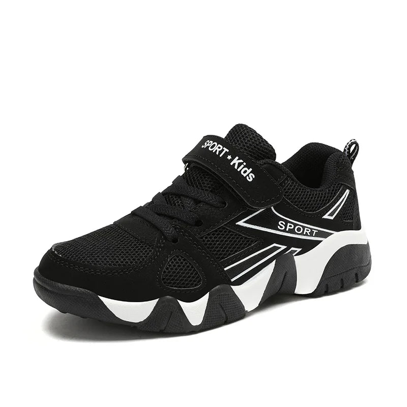Children Sneakers Boy Shoes 2023 New Fashion Kids Shoes 6 To 12 Years Black Mesh Comfortable Casual Sports Tennis Shoes for Boy