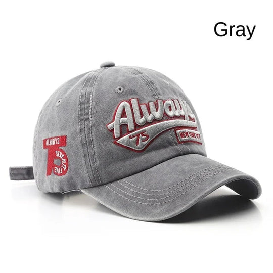 2022 Summer Women Men Baseball Cap Fashion Letter Embroidery Snapback Hat Vintage Washed Cotton Unisex Hip Hop Sun Hat Casquette Beauty hair & fashionfj