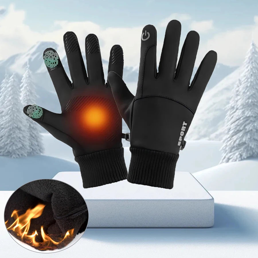Thermal Gloves for Men & Women for Touchscreen Use,Featuring a Non-Slip Grip,Windproof Properties,Warmth for Cycling & Hiking.