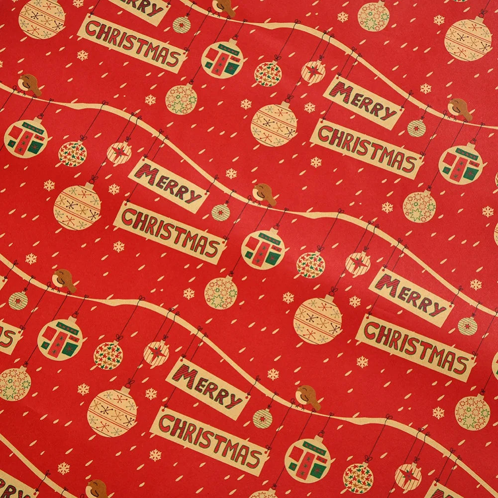 Christmas Wrapping Paper Merry Christmas Decoration Wrapping Gift Wrap Paper New year Vintage Scrapbooking DIY Cardmaking Crafts