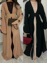 Eid Bow Abaya Women Cardigan Dress Muslim Party Caftan Robe Jalabiya Morocco Dubai Kaftan Islam Vestidos Largos Ramadan 2025 Beauty hair & fashionfj